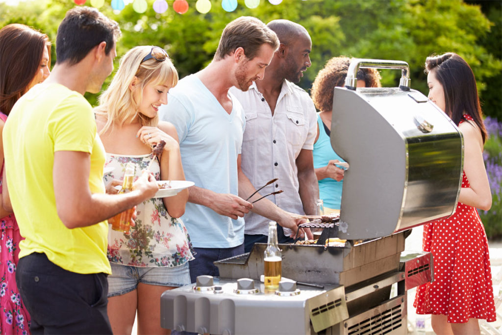 Backyard Barbecue People Beer