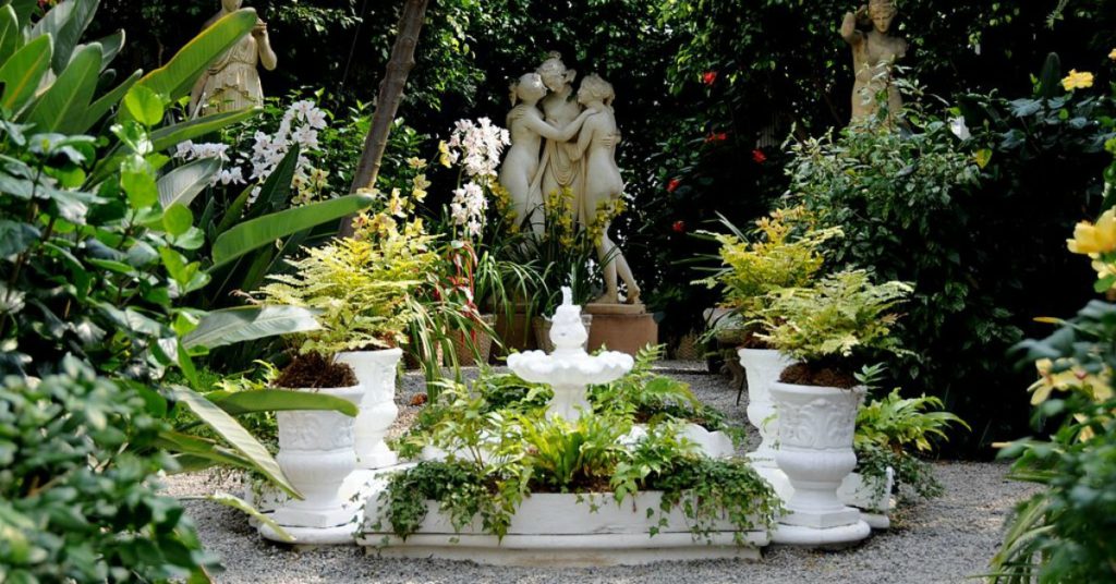 Shade Garden Fountain Statue